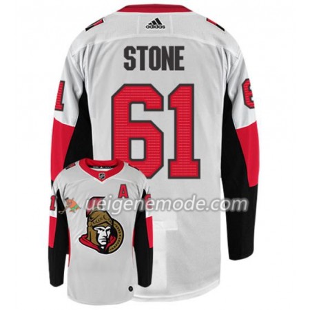 Herren Eishockey Ottawa Senators Trikot MARK STONE 61 Adidas Weiß Authentic